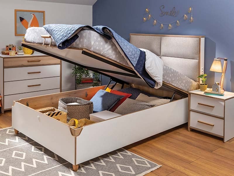 Παιδικό Κρεβάτι με αποθηκευτικό χώρο ημίδιπλο MD-1708 USB CHARGING  | Cilek