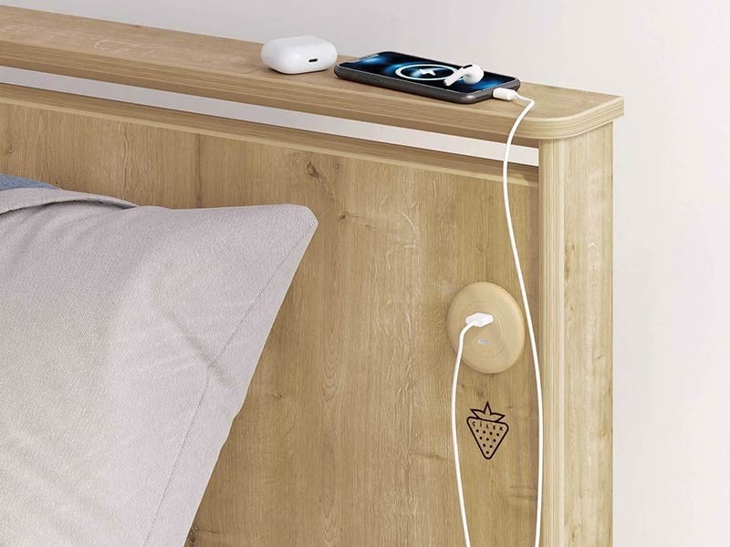 Παιδικό κρεβάτι ημίδιπλο Mocha 1020 USB CHARGING | Cilek